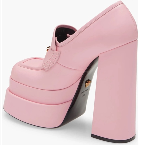 NIB $1425 Versace Platform Loafer Pump in Candy Oro Versace - size 10US / 40EU - Picture 2 of 6